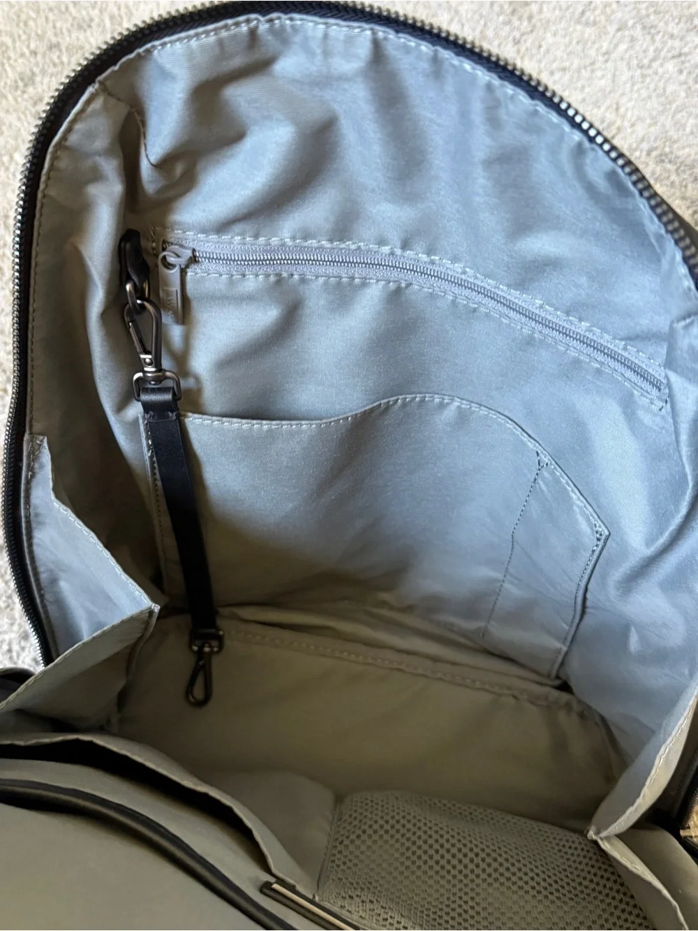 Away Small Zip Backpack in Black